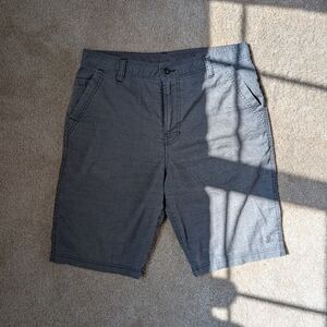 PrAna Furrow Gray Hemp Blend Hiking Outdoor Gorpcore Casual Shorts
